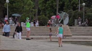 Yürüyüş ve turist tatil.