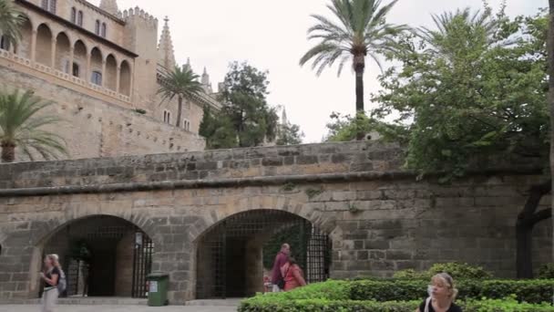 La Almudaina Palace Palma de Mallorca — Wideo stockowe