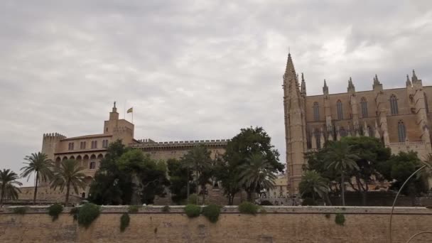 La Almudaina Palace Palma de Mallorca — Stock video