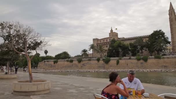 La Almudaina Palace Palma de Mallorca — ストック動画