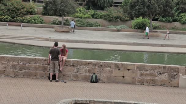 La Almudaina Palace Palma de Mallorca — Αρχείο Βίντεο