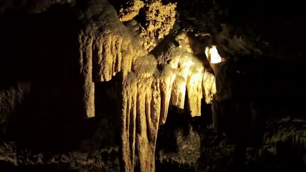 Excursion to the cave DArta on the island of Mallorca. — Stock Video