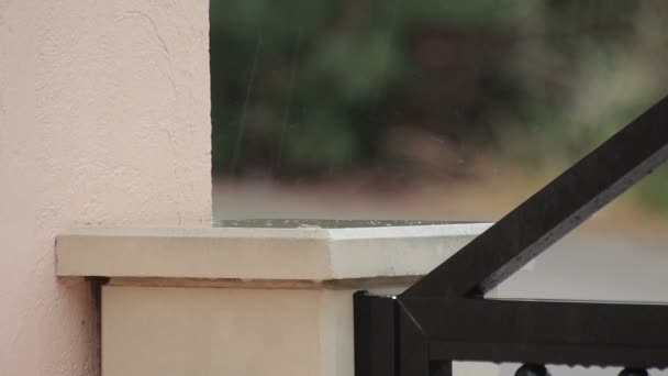 Mallorca yağmur Eylül. — Stok video