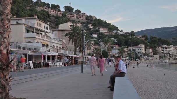 Semesterorten Puerto de Sóller — Stockvideo