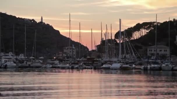 Semesterorten Puerto de Sóller — Stockvideo