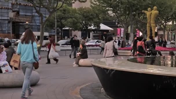 Cidade chinesa de Xangai . — Vídeo de Stock