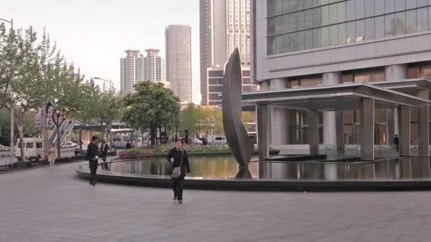 Chinese city of Shanghai. — Stock Video