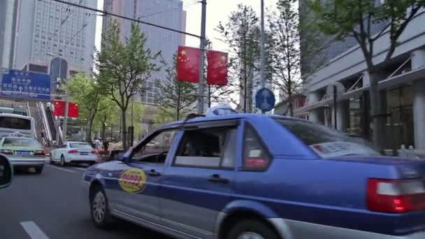 Chinese stad van Shanghai. — Stockvideo