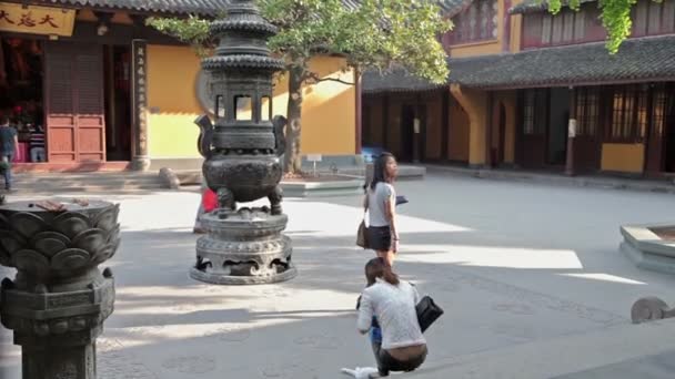 Longhua храм Шанхай — стокове відео