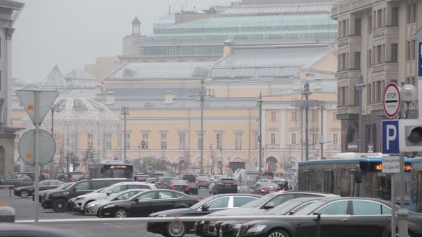 Boże Narodzenie i nowy rok w Moskwie — Wideo stockowe