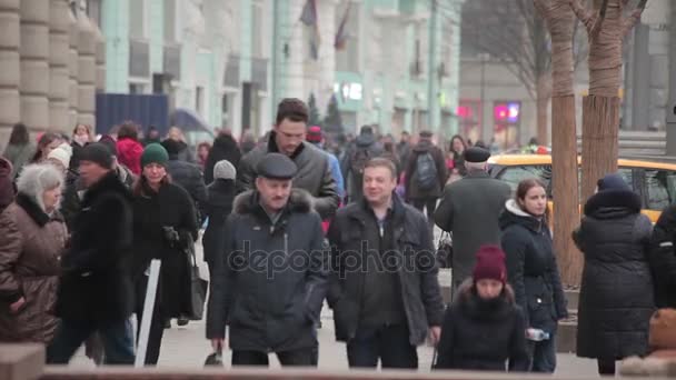 Kerstmis en Nieuwjaar in Moskou — Stockvideo