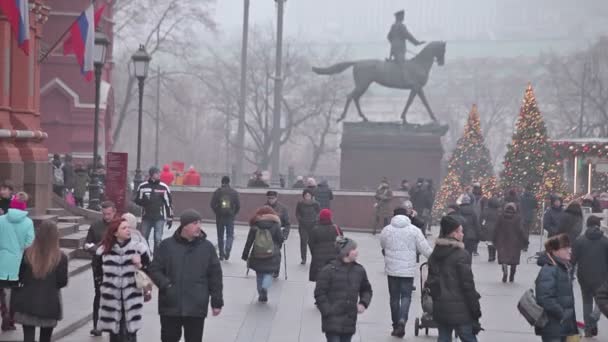 Natal e Ano Novo em Moscou — Vídeo de Stock