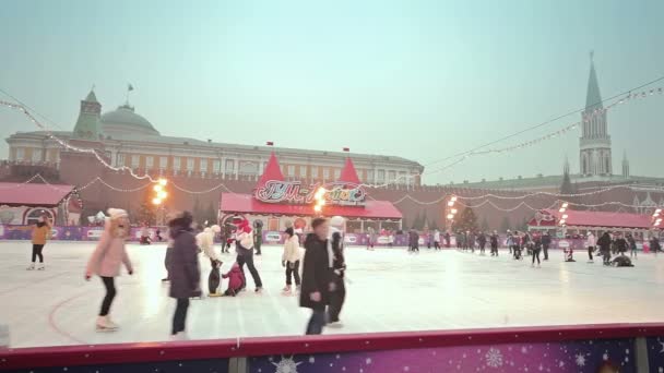 Noel ve yeni yıl Moskova'da — Stok video