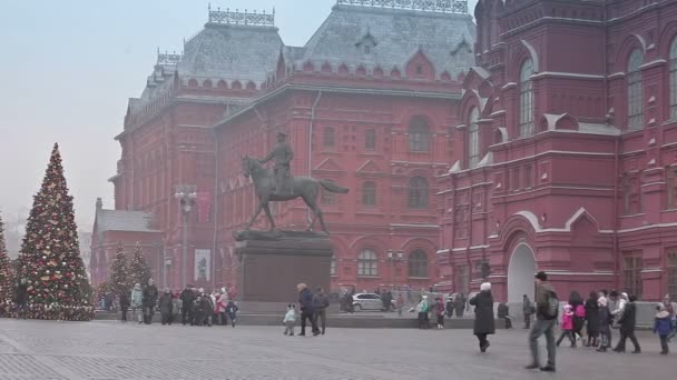 Рождество и Новый год в Москве — стоковое видео