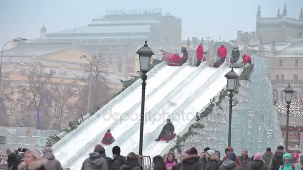 Natal e Ano Novo em Moscou — Vídeo de Stock