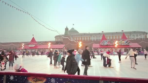 Kerstmis en Nieuwjaar in Moskou — Stockvideo