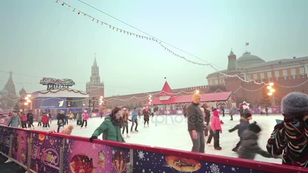 Kerstmis en Nieuwjaar in Moskou — Stockvideo