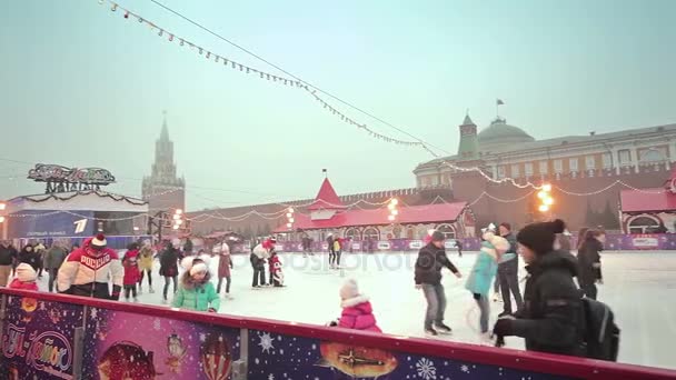 Boże Narodzenie i nowy rok w Moskwie — Wideo stockowe