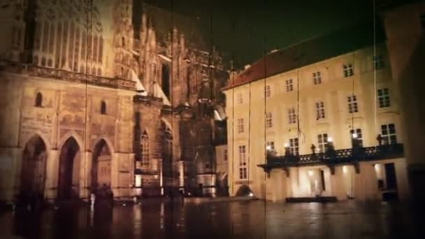 O velho cinema em Praga . — Vídeo de Stock