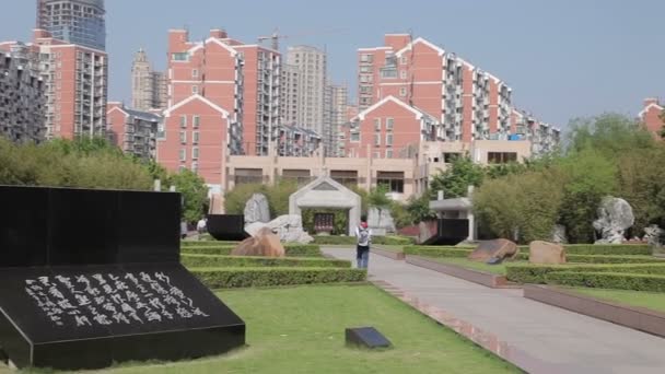 Largo cementerio de mártires hua — Vídeo de stock