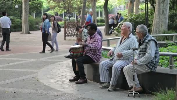 Shanghai civiliserade Park — Stockvideo