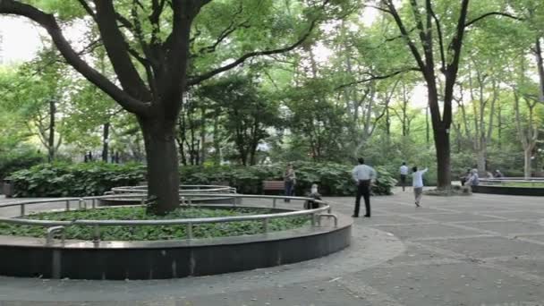 Shanghai civilizált Park — Stock videók