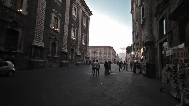 Κατάνια 27 Ιουλίου 17 Σικελία, Ιταλία — Αρχείο Βίντεο