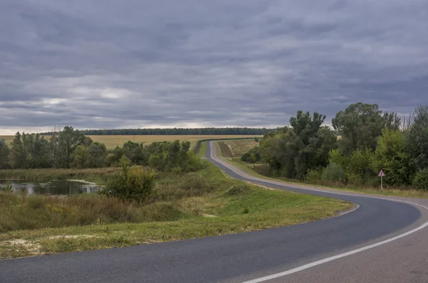 Bend of a highway — Stock Photo, Image