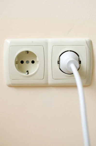Two plugs in the wall