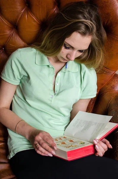 Mujer leyendo un libro en el café —  Fotos de Stock