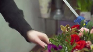 Closeup yapma güzel buketi çiçekçi