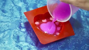 İşlemi el sabunu oluşturma closeup yapılan