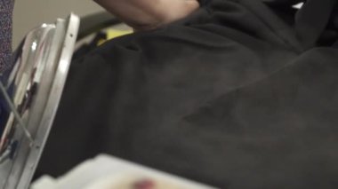 Demir ağır çekim gidiyor Buhar closeup