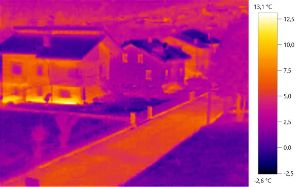 Image photo thermal, building, — Stock Photo, Image