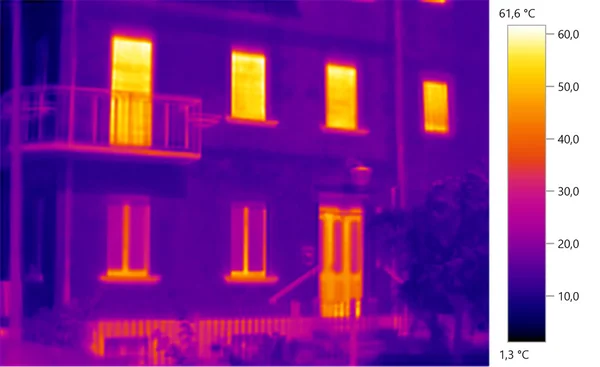 Image photo thermal, building, — Stock Photo, Image