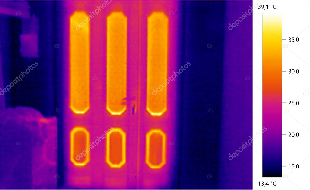 thermal image Photo, door