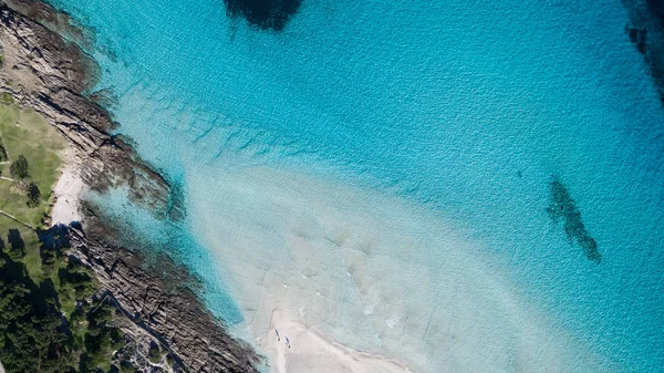 Havadan görünümü deniz, Sardunya, İtalya