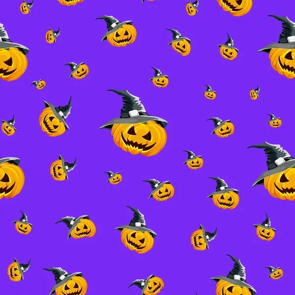 Fond sans couture pour les vacances Halloween, la couleur est violet vif . Illustrations De Stock Libres De Droits