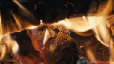 Yangın yavaş hareket Panoraması