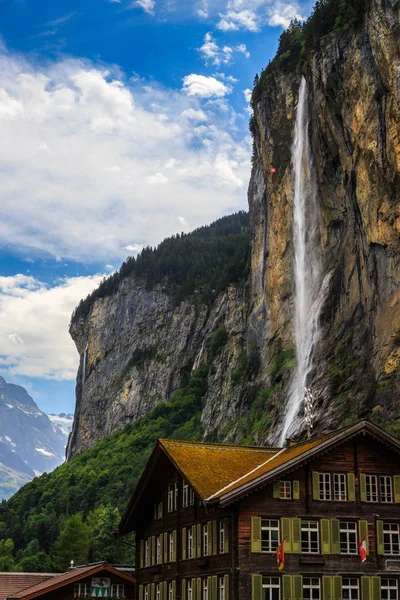 Wodospadu Staubbach, Szwajcaria — Zdjęcie stockowe