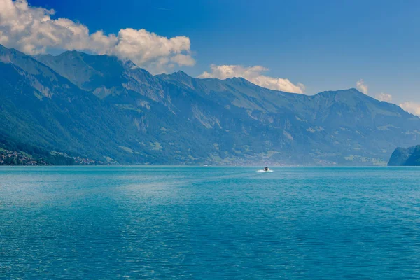 Nad Jeziorem Brienzersee Latem Interlaken Regionie Oberland Berneński Szwajcaria — Zdjęcie stockowe