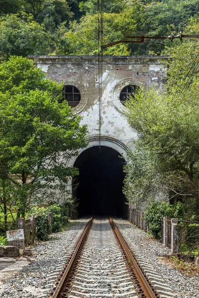 Abkhazia. New Athos. Old railway — Stock Photo, Image