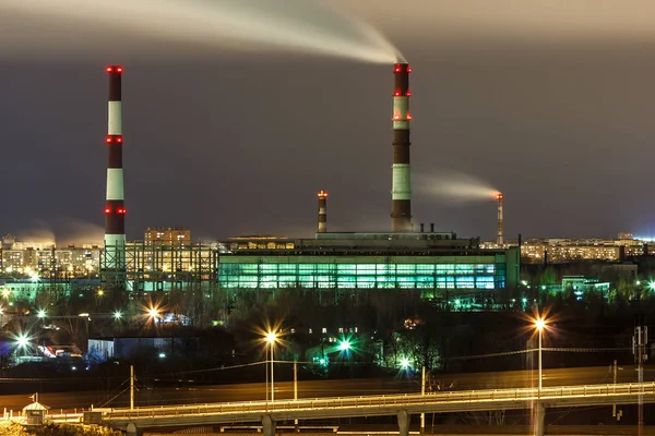 Nischni nowgorod. sormovskaya Heizkraftwerk — Stockfoto