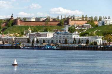 Nijniy Novgorod hills parçası yaz hafta sonu Panoraması