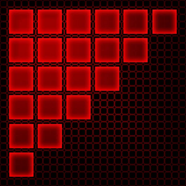 Abstrato Fundo Vermelho Escuro Com Quadrados Ilustração De Stock