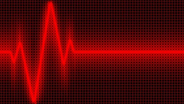 Heartbeat Cardiogram Abstract Vector Background — 스톡 벡터