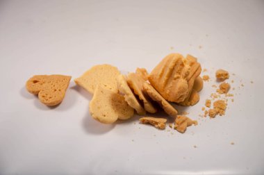 Gıda. kurabiye. Kalp şekli tanımlama bilgisi.