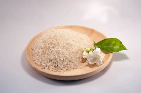Rice. Jasmine rice. Organic rice. — Stock Photo, Image