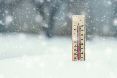 Karda, termometre sıfır Durin'in sıcaklığını gösterir