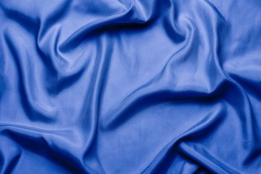 Smooth Silk Fabric or Blue Statin with Waves, Can be used as bac clipart